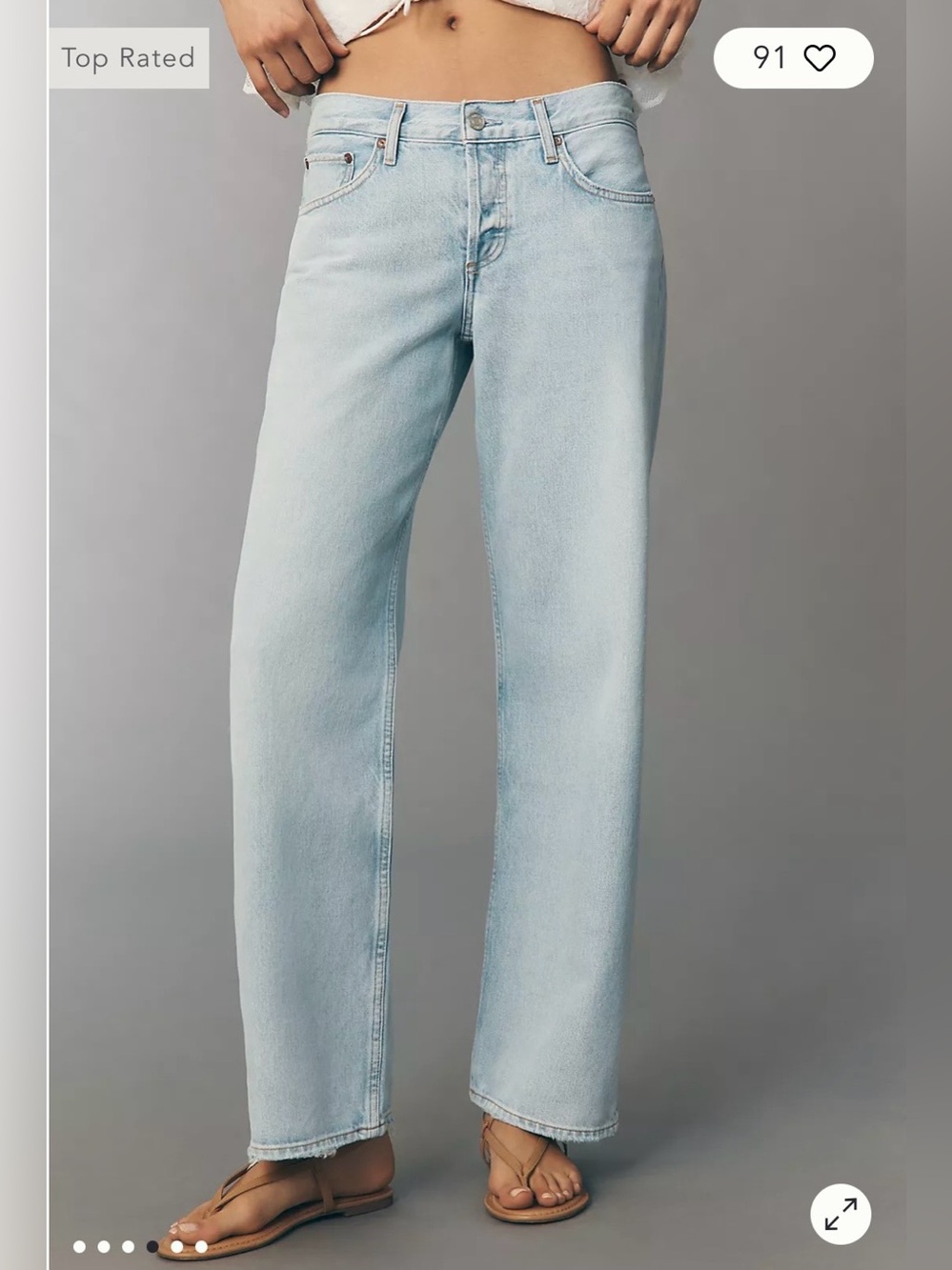 AGOLDE Low-Rise Loose Jeans in Amplify Size 27. NWT